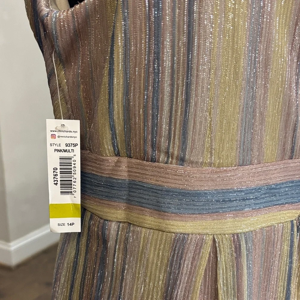 R & M Richards Pastel Striped Maxi Dress - Picture 6 of 7